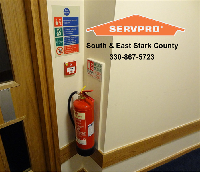 Fire Extinguisher in Hallway